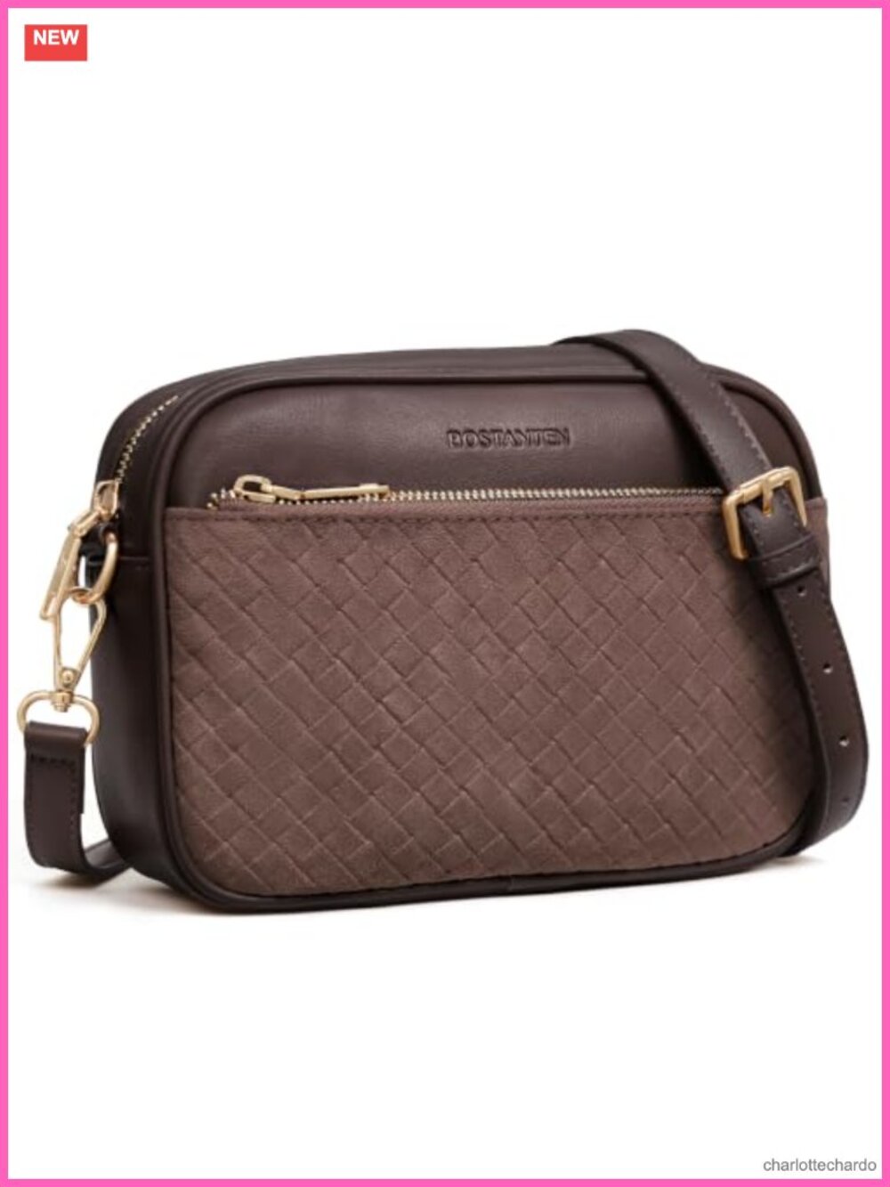 Vegan Leather RFID Crossbody Bag Women Purse